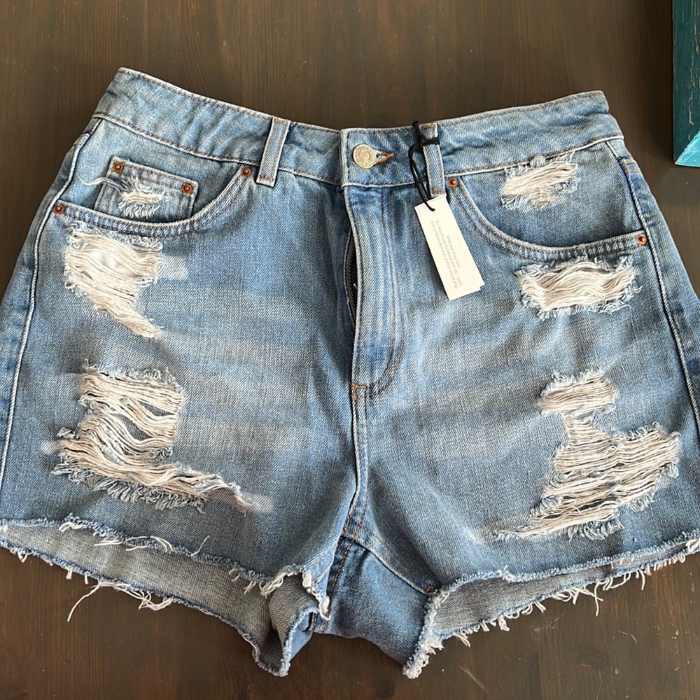 Topshop High Waisted Mom Shorts NWT